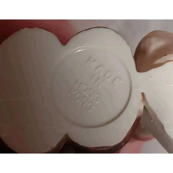 2 Vintage Plastic Boy Figurines Umbrella Bag with Teddy Bear Hong Kong - Picture 10 of 13